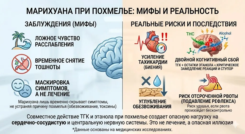 Марихуана при похмелье